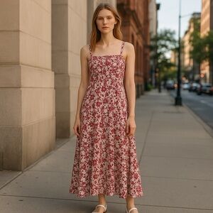 Floral Print Maxi Dress